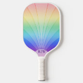 Regenbooggradiënt met ventilatorvorm pickleball paddle (Voorkant)