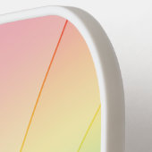 Regenbooggradiënt met ventilatorvorm pickleball paddle (Links Detail)