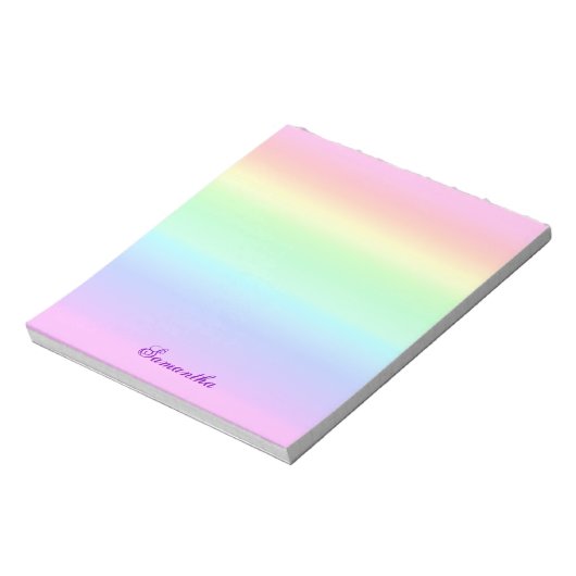  regenbooggradiënt notitieblok (Linkerzijde)