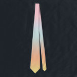 Regenbooggradiënt Ombre Roze Blauw Geel Stropdas<br><div class="desc">Prachtige digitale waterverf roze paarse perzikgeel blauw gradiëntformaat. Eenvoudig,  kalm,  relaxen en glam,  boho,  chic modern design. Verloopgeschenk. Gepersonaliseerde Gradiëntgeschenken. Gepersonaliseerde Gradiëntcadeaus</div>