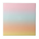 Regenbooggradiënt Ombre Roze Blauw Geel Tegeltje<br><div class="desc">Prachtige digitale waterverf roze paarse perzikgeel blauw gradiëntformaat. Eenvoudig, kalm, relaxen en glam, boho, chic modern design. Verloopgeschenk. Gepersonaliseerde Gradiëntgeschenken. Gepersonaliseerde Gradiëntcadeaus</div>
