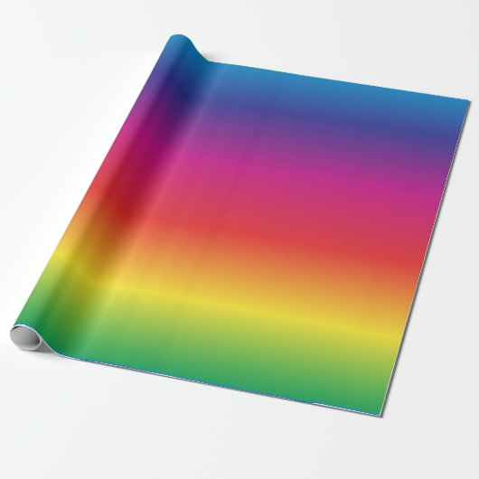 Regenbooggradiënt, omlooppapier cadeaupapier (Uitgerold)