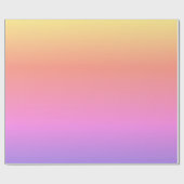 Regenbooggradiënt (ondergedompeld) cadeaupapier (Vlak)