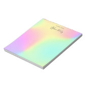  regenbooggradiënt op maat notitieblok (Linkerzijde)