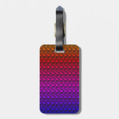 Regenbooggradiënt Pangolin bagagelabel (Achterkant verticaal)