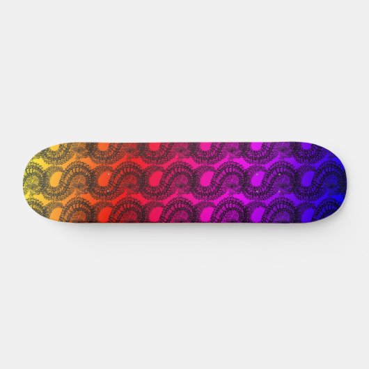 Regenbooggradiënt Pangolin skateboard (Horizontaal)