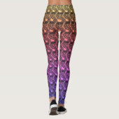 Regenbooggradiënt pangolin statement leggings (Achterkant)