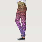 Regenbooggradiënt pangolin statement leggings (Links)
