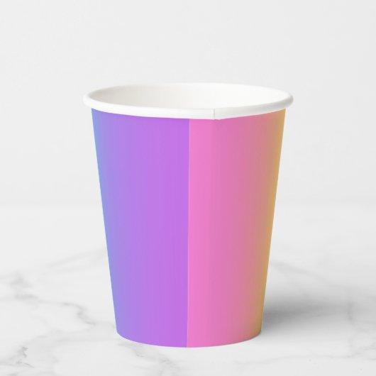 Regenbooggradiënt Papieren Bekers (Rechts)