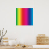Regenbooggradiënt Poster (Keuken)