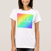 Regenbooggradiënt Pride Woman t-Shirt (Voorkant)