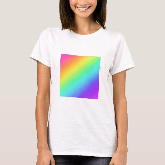 Regenbooggradiënt Pride Woman t-Shirt (Voorkant)