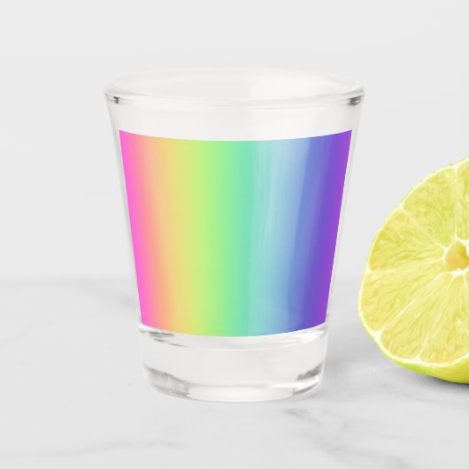 Regenbooggradiënt Shot Glas (Voorkant)