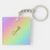 Regenbooggradiënt Sleutelhanger (Achterkant)