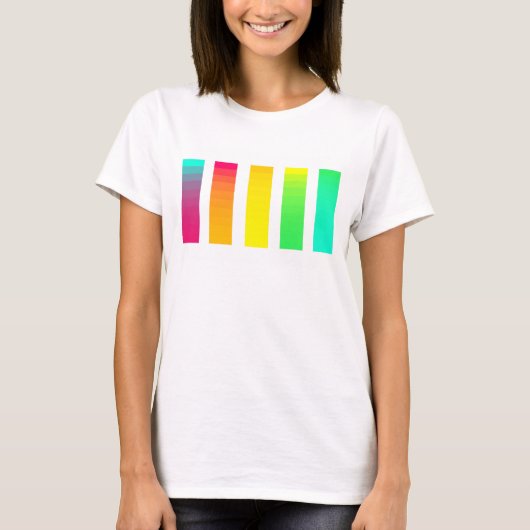 Regenbooggradiënt T-shirt (Voorkant)