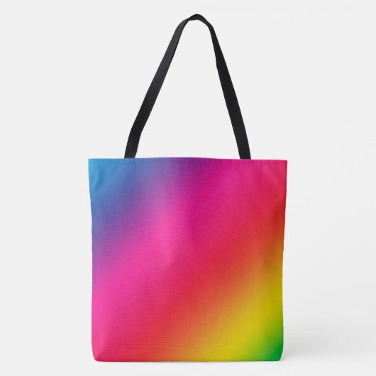 Regenbooggradiënt Tote Bag (Voorkant)