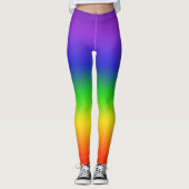 Regenbooggradiënt Verticaal Leggings (Voorkant)