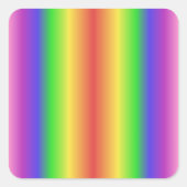 Regenbooggradiënt Vierkante Sticker (Voorkant)