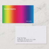 Regenbooggradiënt Visitekaartje (Voorkant / Achterkant)