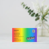 Regenbooggradiënt - Visitekaartje (Staand voorkant)