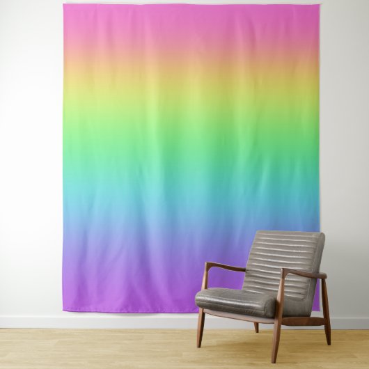 Regenbooggradiënt Wandkleed (In situ)