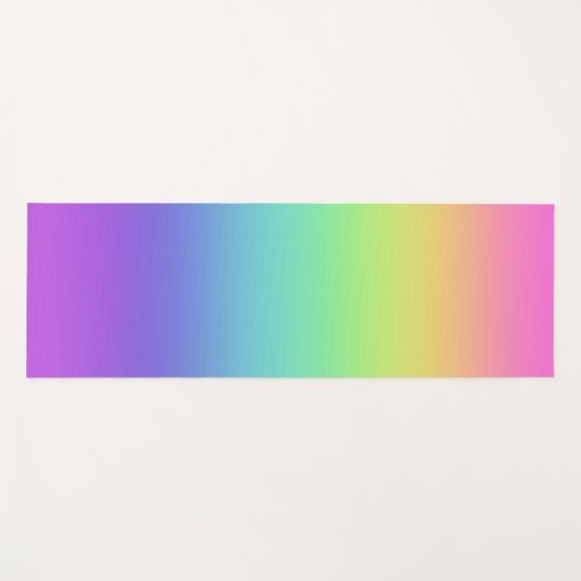 Regenbooggradiënt Yoga Mat (Voorkant (horizontaal))
