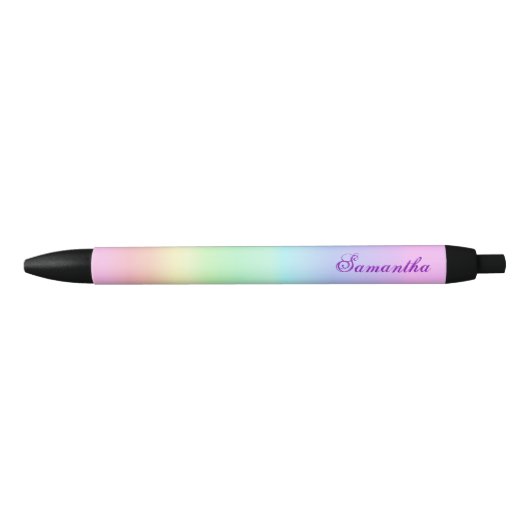  regenbooggradiënt zwarte inkt pen (Voorkant)