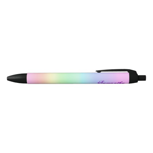  regenbooggradiënt zwarte inkt pen (Bovenkant)