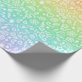 Regenbooggradiëntdoppen Verlooppapier Cadeaupapier (Hoek)
