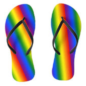 Regenbooggradiëntstrips Teenslippers (Voetbed)