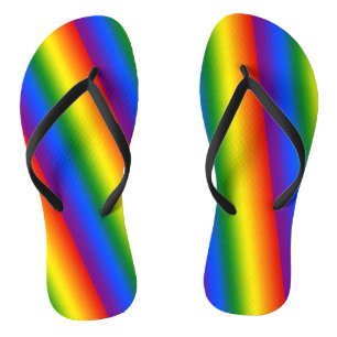 Regenbooggradiëntstrips Teenslippers