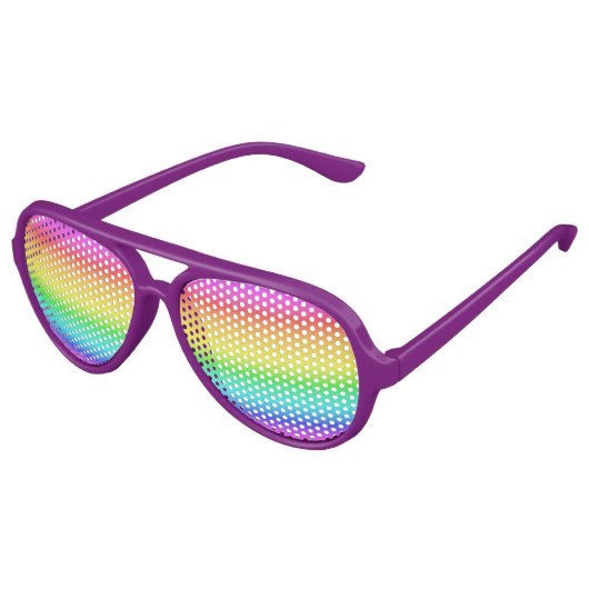 Regenbooggradiëntwegen Aviator Zonnebril (Gekanteld)
