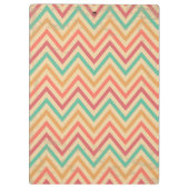 Regenbooggrap Zigzag Chevron Stripes Klembord (Achterkant)