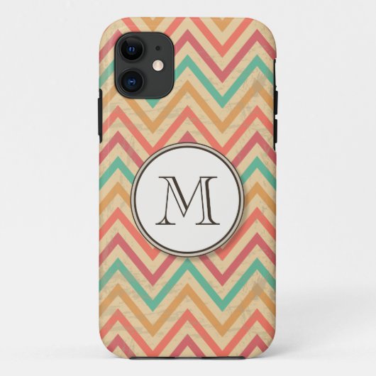 Regenbooggras Zigzag Chevrons Case-Mate iPhone Case (Achterkant)