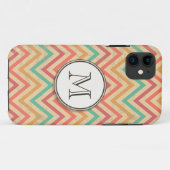 Regenbooggras Zigzag Chevrons Case-Mate iPhone Case (Achterkant (horizontaal))