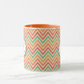 Regenbooggras Zigzag Chevrons Mok (Midden)