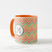 Regenbooggras Zigzag Chevrons Mok (Voorkant links)