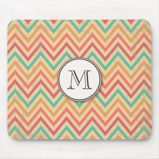 Regenbooggras Zigzag Chevrons Muismat (Voorkant)
