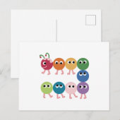 Regenbooggrub. Briefkaart (Voorkant / Achterkant)