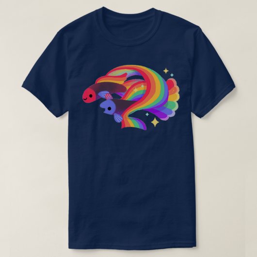 Regenboogguppy 1 t-shirt (Design voorkant)