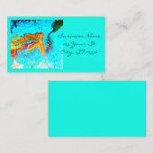 regenbooghaai blauw visitekaartje (Voorkant / Achterkant)