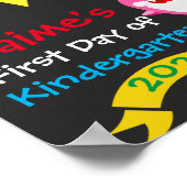 Regenbooghaai eerste schooldag schoolbord poster (Hoek)