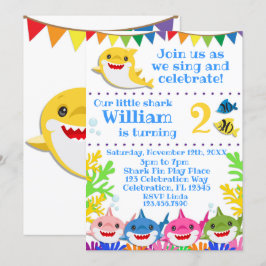 Regenbooghaaien Birthday Celebratie Kaart