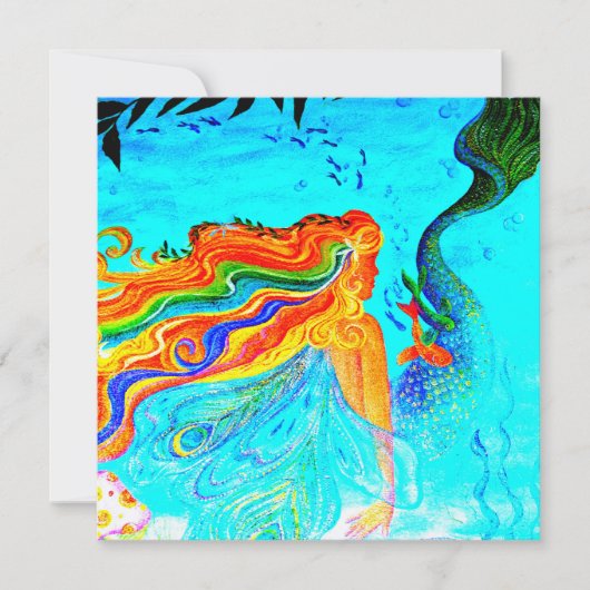 regenbooghaaien uitnodiging (Voorkant)