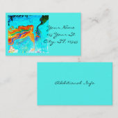 Regenbooghaaienzeemeermin Visitekaartje (Voorkant / Achterkant)