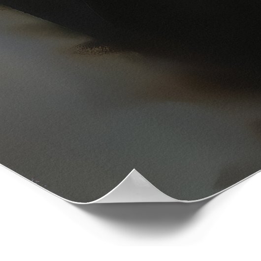 Regenbooghaar - Achterwaartse portretstijl Poster (Hoek)