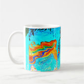 regenbooghaar mermaids koffie-mok koffiemok (Links)