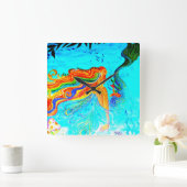 regenbooghaar zeemijl vierkante klok (Huis)