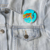 regenbooghaarzeemeermesje ronde button 5,7 cm (In situ)