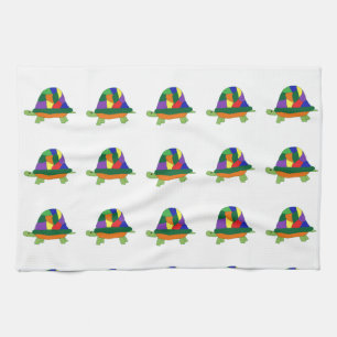 Regenbooghanddoeken Theedoek